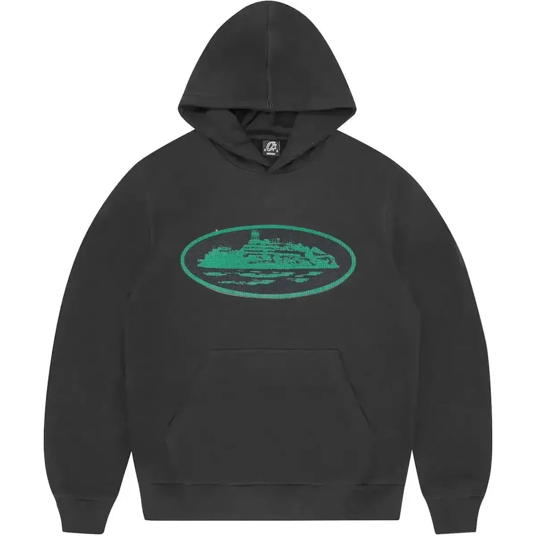 Corteiz Alcatraz Hoodie Black/Green