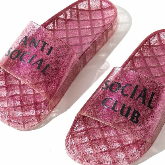 Anti Social Social club pink "Everything glitters"
