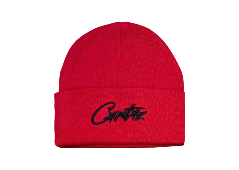 Corteiz Allstarz Folded Beanie Red