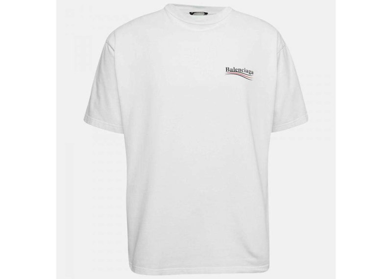 Balenciaga Political Campaign Oversized T-Shirt White