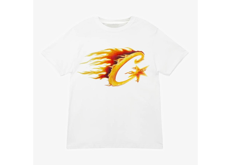 Corteiz Fire Tee White